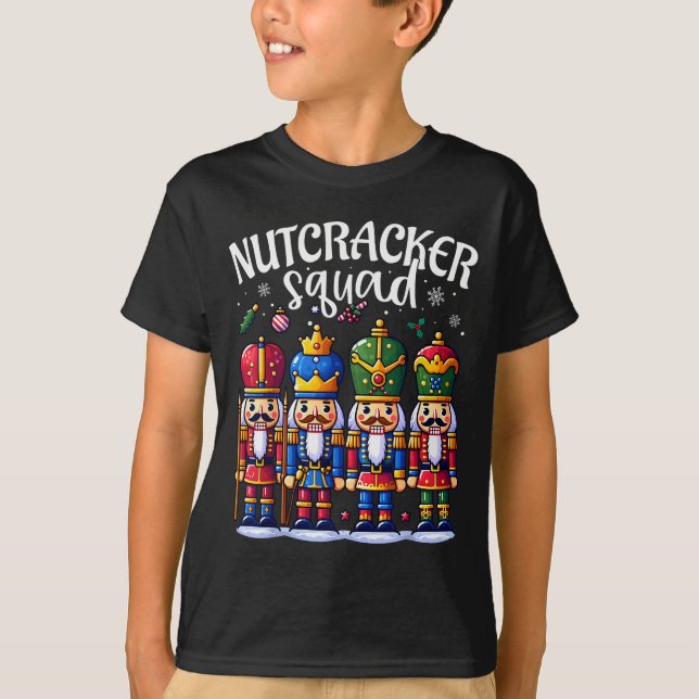Christmas Nutcracker Squad Pajama Winter Holiday T T-Shirt (Front)