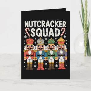 Christmas Nutcracker Squad Xmas Matching Family Holiday Card