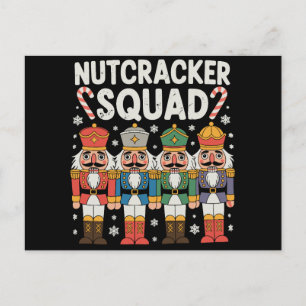 Christmas Nutcracker Squad Xmas Matching Family Holiday Postcard