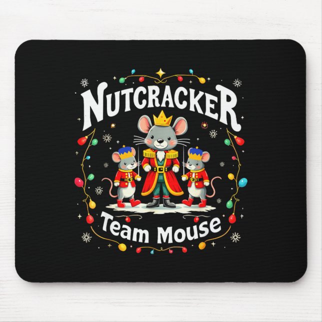 Christmas Nutcracker Team Mouse Funny Soldier Xmas Pad (Front)
