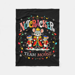 Christmas Nutcracker Team Mouse Women Kids Girl Fleece Blanket