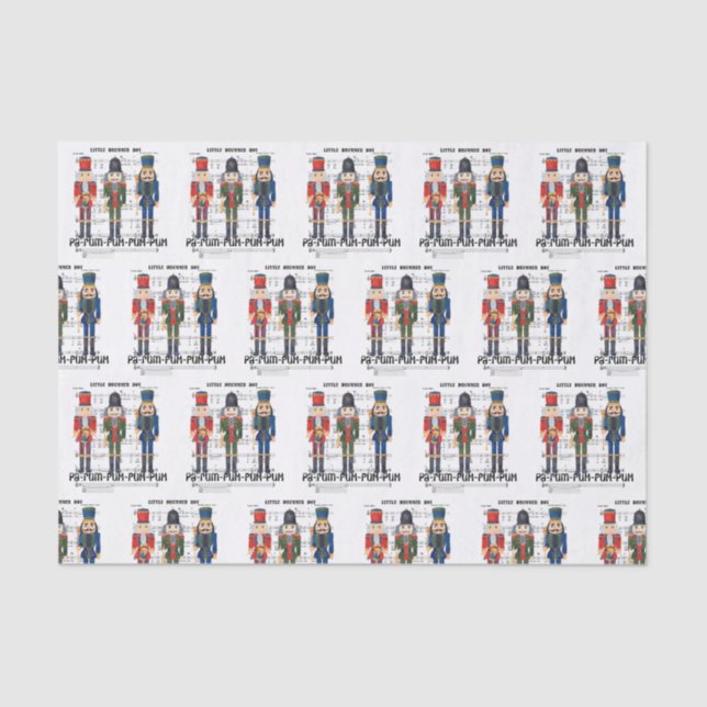 Christmas Nutcracker Tissue Paper (Front)