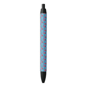 Christmas Nutcracker toy,Blue snowflake pattern Black Ink Pen