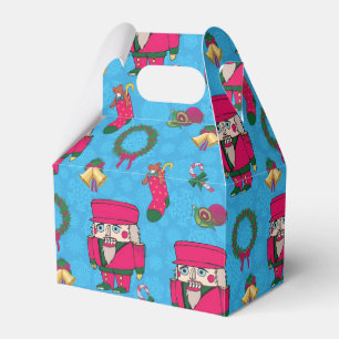 Christmas Nutcracker toy,Blue snowflake pattern Favour Box