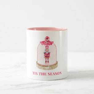 Christmas Nutcracker Toy Soldier Snow Globe  Two-Tone Coffee Mug