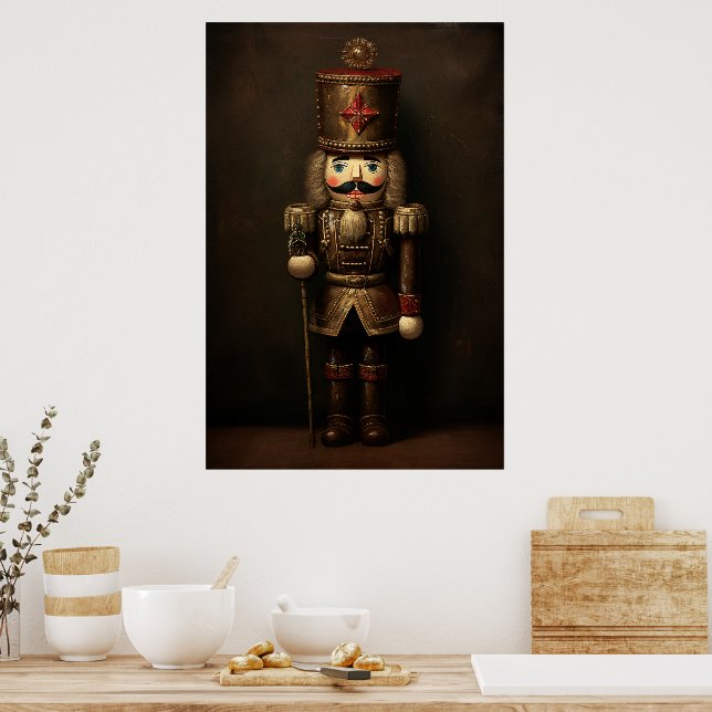 Christmas Nutcracker Vintage style Poster (Kitchen)