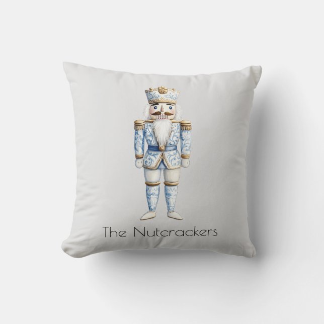 Christmas Nutcracker Watercolor Cushion (Front)