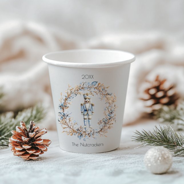 Christmas Nutcracker Watercolor Paper Cups (Creator Uploaded)