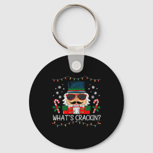 Christmas Nutcracker Whats Crackin Funny Xmas Men  Key Ring