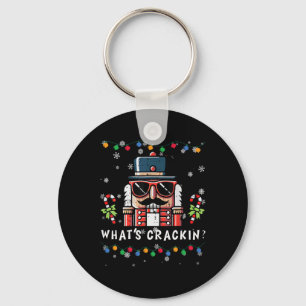 Christmas Nutcracker Whats Crackin Funny Xmas Men  Key Ring
