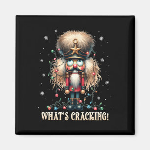 Christmas Nutcracker Whats Crackin Funny Xmas Men Magnet