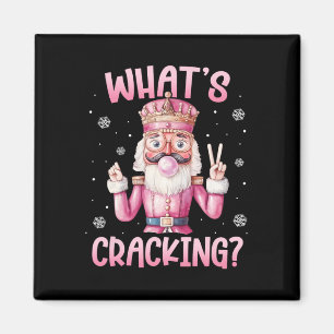 Christmas Nutcracker Whats Crackin Funny Xmas Men Magnet