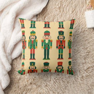 Christmas Nutcrackers on Light Cushion