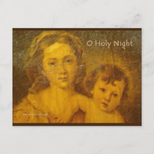 Christmas O Holy Night   Blue Beach Song™ Postcard