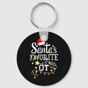Christmas Occupational Therapist Therapy Santa's F Key Ring