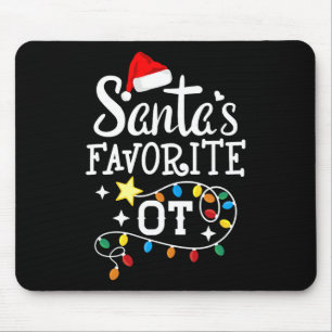 Christmas Occupational Therapist Therapy Santa's F Mouse Pad