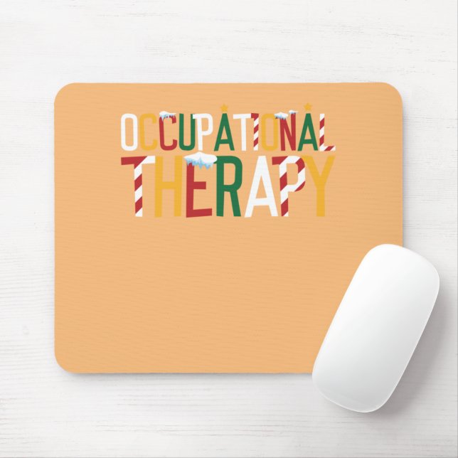 Christmas Occupational Therapy Mouse Pad (With Mouse)