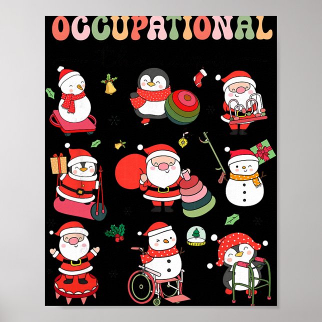 Christmas Occupational Therapy Ot Therast Ot Istan Poster (Front)