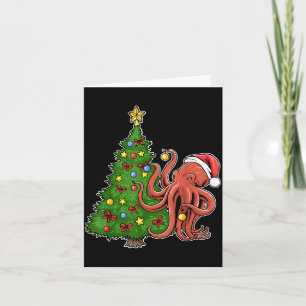 Christmas Octopus Card