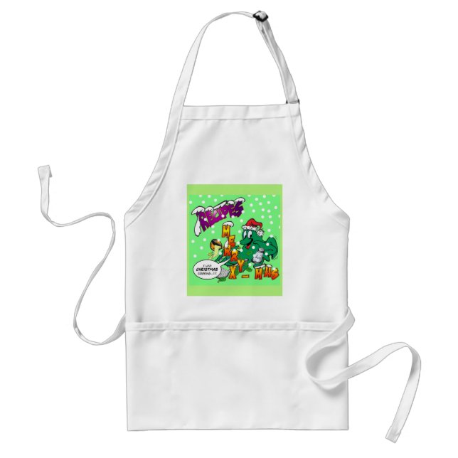 Christmas Octopus Cook Apron (Front)