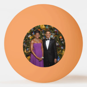 Christmas of President Barack Obama and Michelle Ping Pong Ball