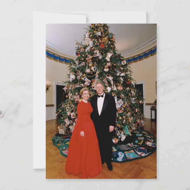 Christmas of US President Bill Clinton & Hillary  (Front)