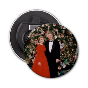 Christmas of US President Bill Clinton & Hillary Bottle Opener
