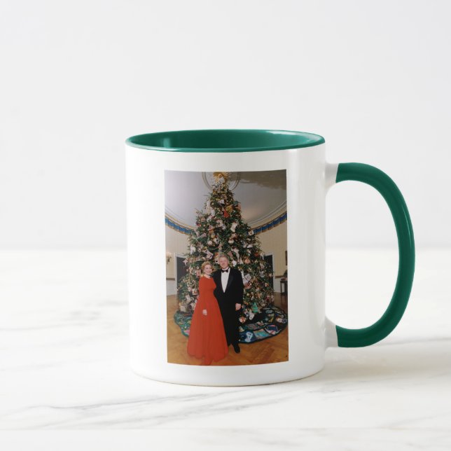 Christmas of US President Bill Clinton & Hillary  Mug (Right)