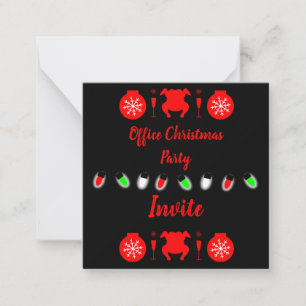 Christmas Office Party Invitation Card