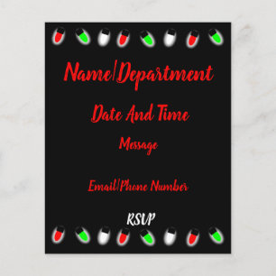 Christmas Office Party Invitation Flyer