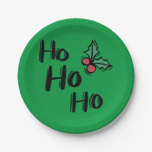 Christmas Office Party Paper Plate