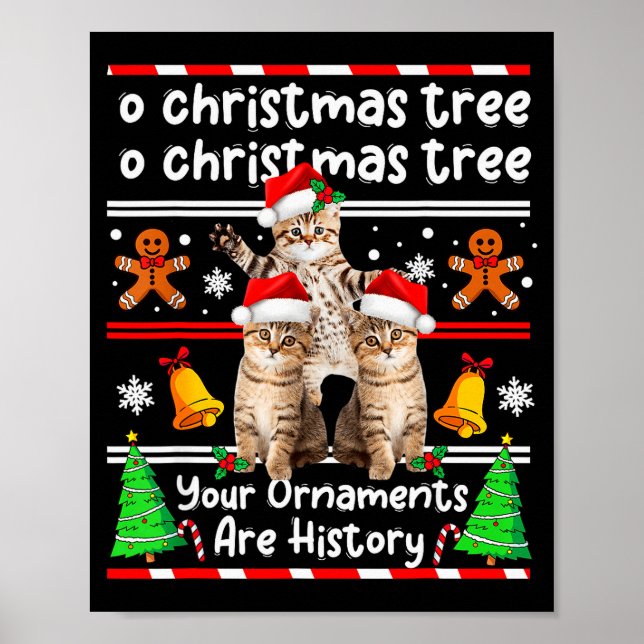 Christmas Oh Christmas Tree Your Ornaments Are His Poster (Front)