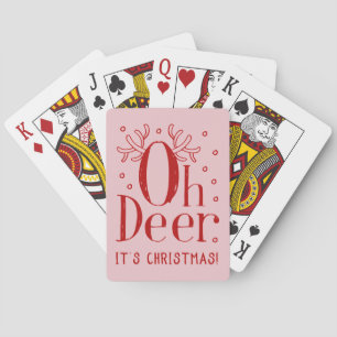 Christmas Oh deer classic playing cards