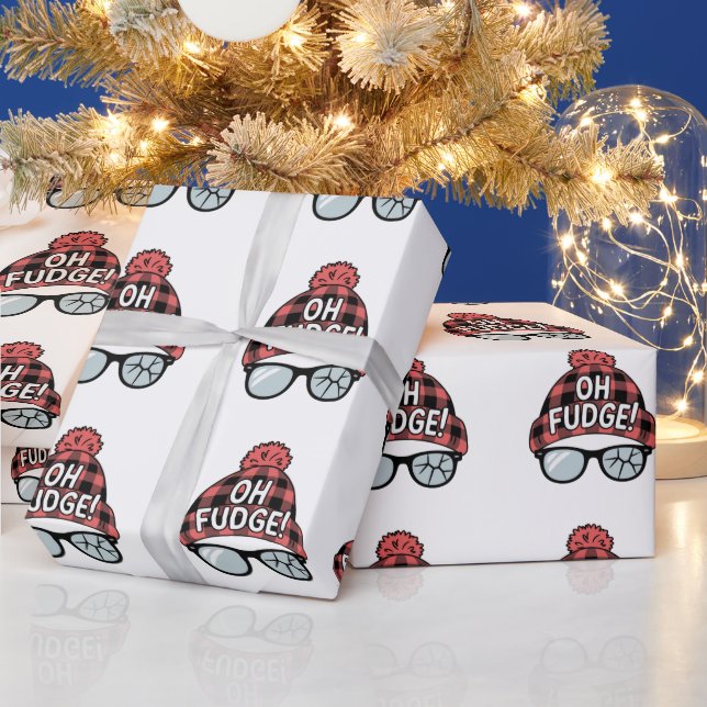 Christmas Oh Fudge Xmas Vacation Funny Holiday  Wrapping Paper (Holidays)
