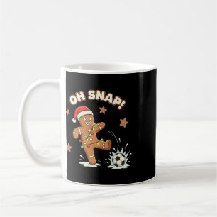 Christmas Oh Snap Gingerbread Soccer Funny Xmas Ho Coffee Mug