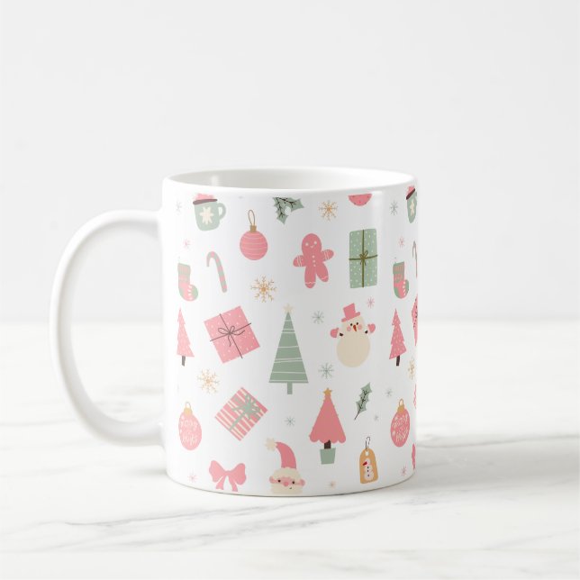 Christmas Oh What Fun First Birthday  Coffee Mug (Left)