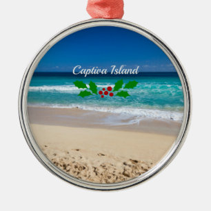 Christmas on Captiva Island, Florida Metal Ornamen Ornament