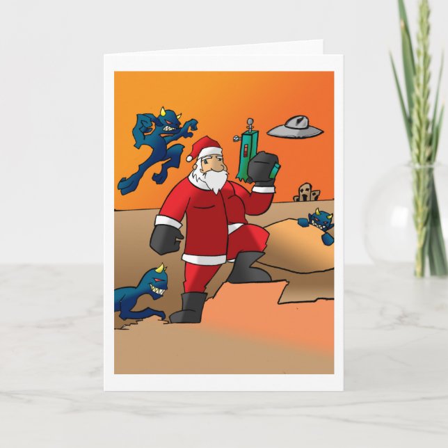 Christmas on Mars Holiday Card (Front)