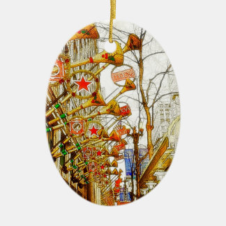 Christmas on State Street Ceramic Tree Decoration