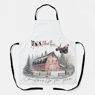 Christmas on the Farm,Merry Christmas Apron