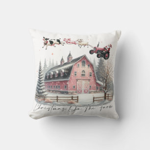 Christmas on the Farm,Merry Christmas Cushion