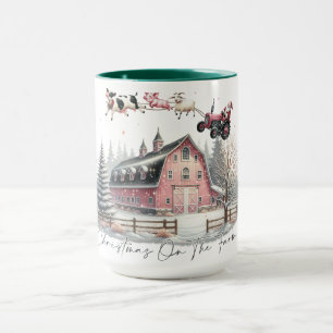 Christmas on the Farm,Merry Christmas Mug