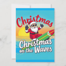 Christmas on the Waves Santa Design