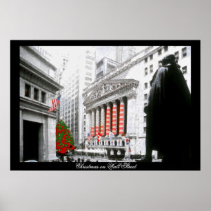 Christmas on Wall Street~poster Poster