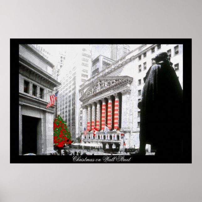 Christmas on Wall Street~poster Poster (Front)