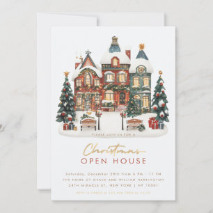 Christmas Open House Christmas Holiday invitation