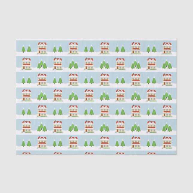 Christmas Open House Tissue Paper (Front)