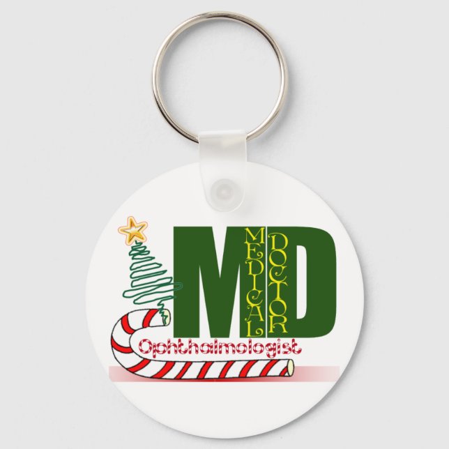 CHRISTMAS OPHTHALMOLOGIST KEY RING (Front)