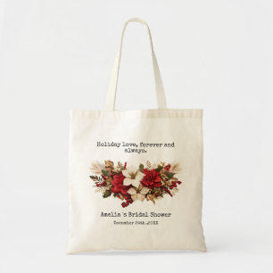 Christmas or Holiday Bridal Shower Favours Tote Bag