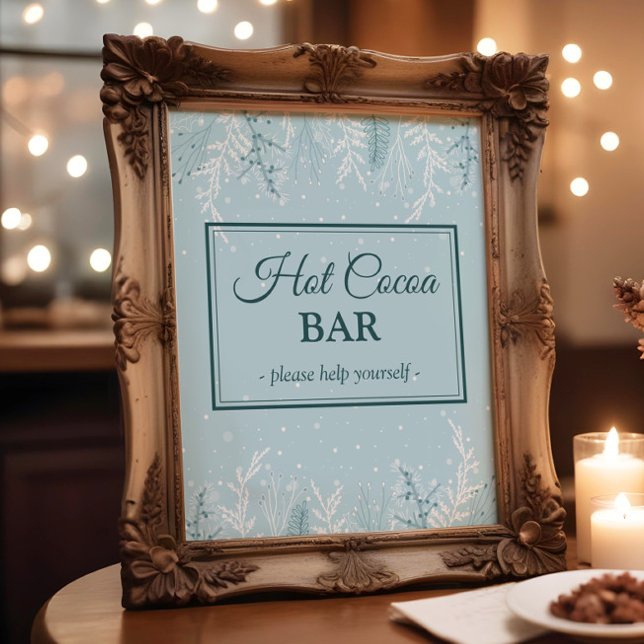 Christmas or Winter Holiday Party Hot Cocoa Bar Poster (Creator Uploaded)